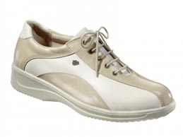 Oviedo Blanc écru: chaussures basses femme, pieds sensibles et larges - Finn Comfort